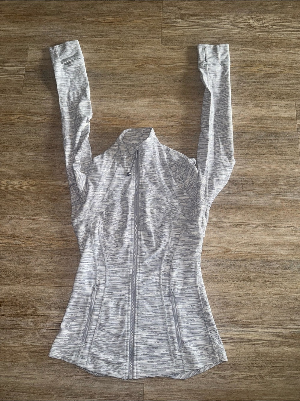 Discontinued Lululemon athletica Heathered Light Gray define Jacket